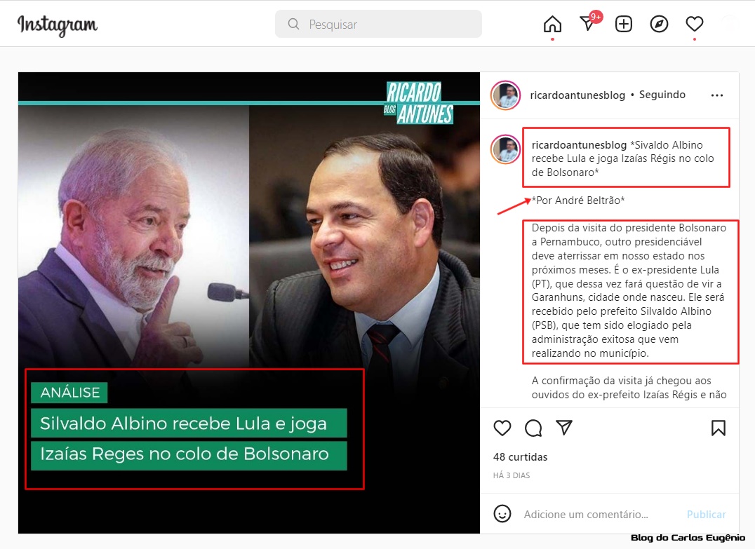 Blog Do Carlos Eug Nio Jornalista Registra Que Sivaldo Vai Receber Lula